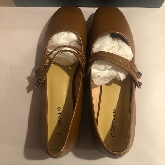 C.Paravano Women's Size 9 EU 39.5 Mary Jane Flats | Square Toe Ballet Flats - Picture 11 of 16